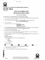 KCPE 2014 SOCIAL STUDIES (1).PDF